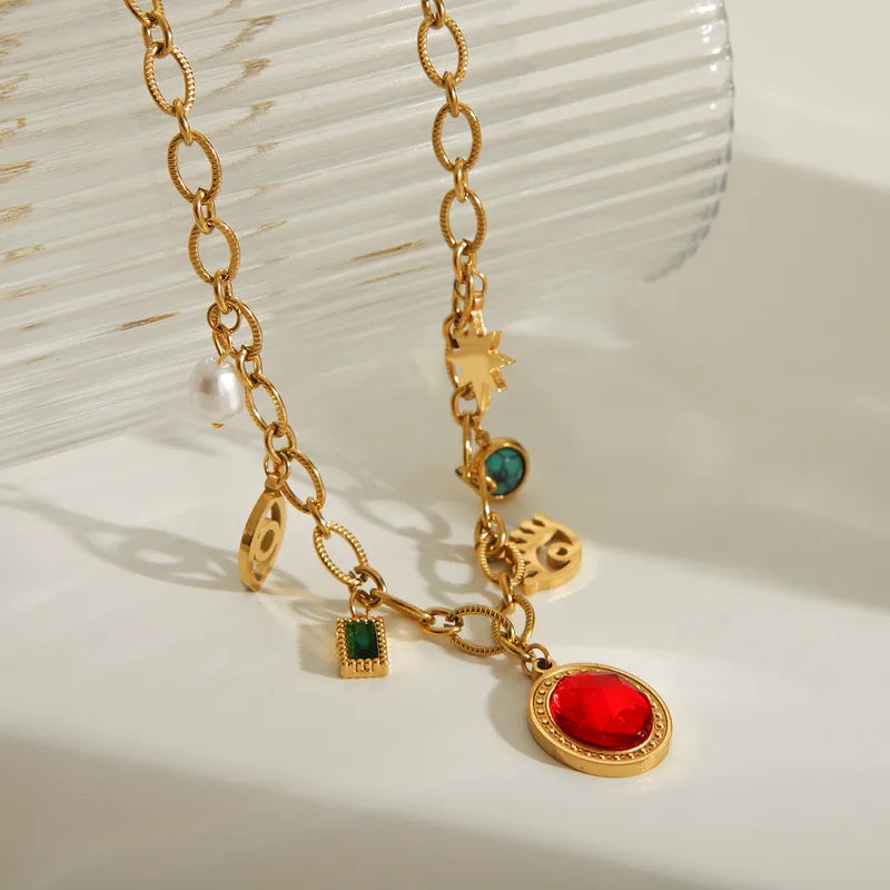 Collier Talismans Dorés