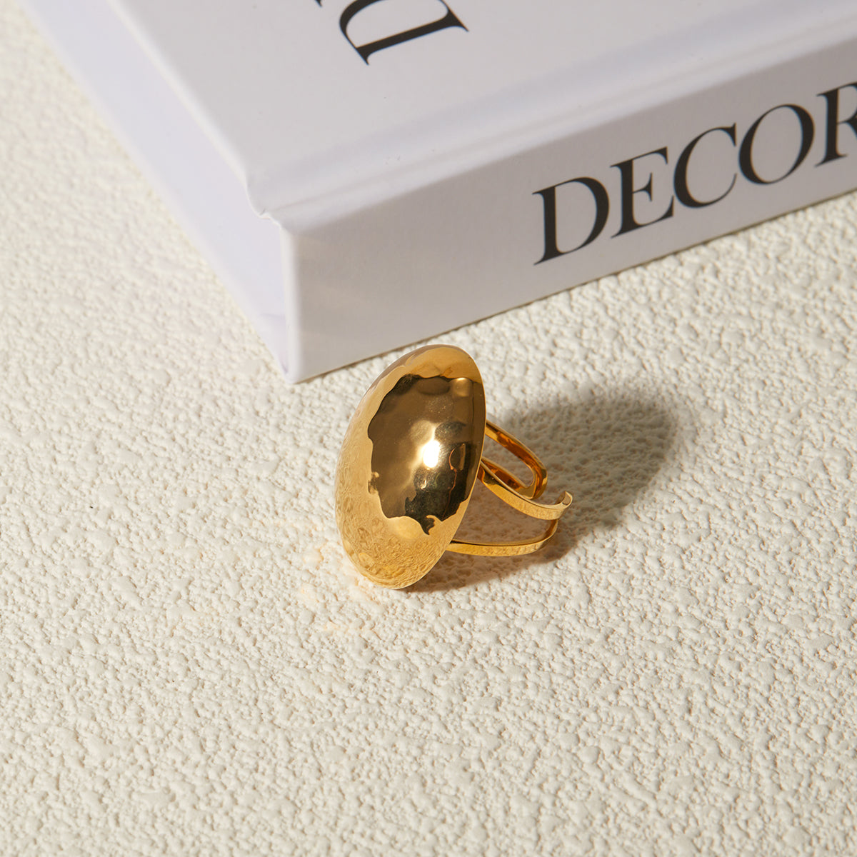 Bague Soleil Martelé
