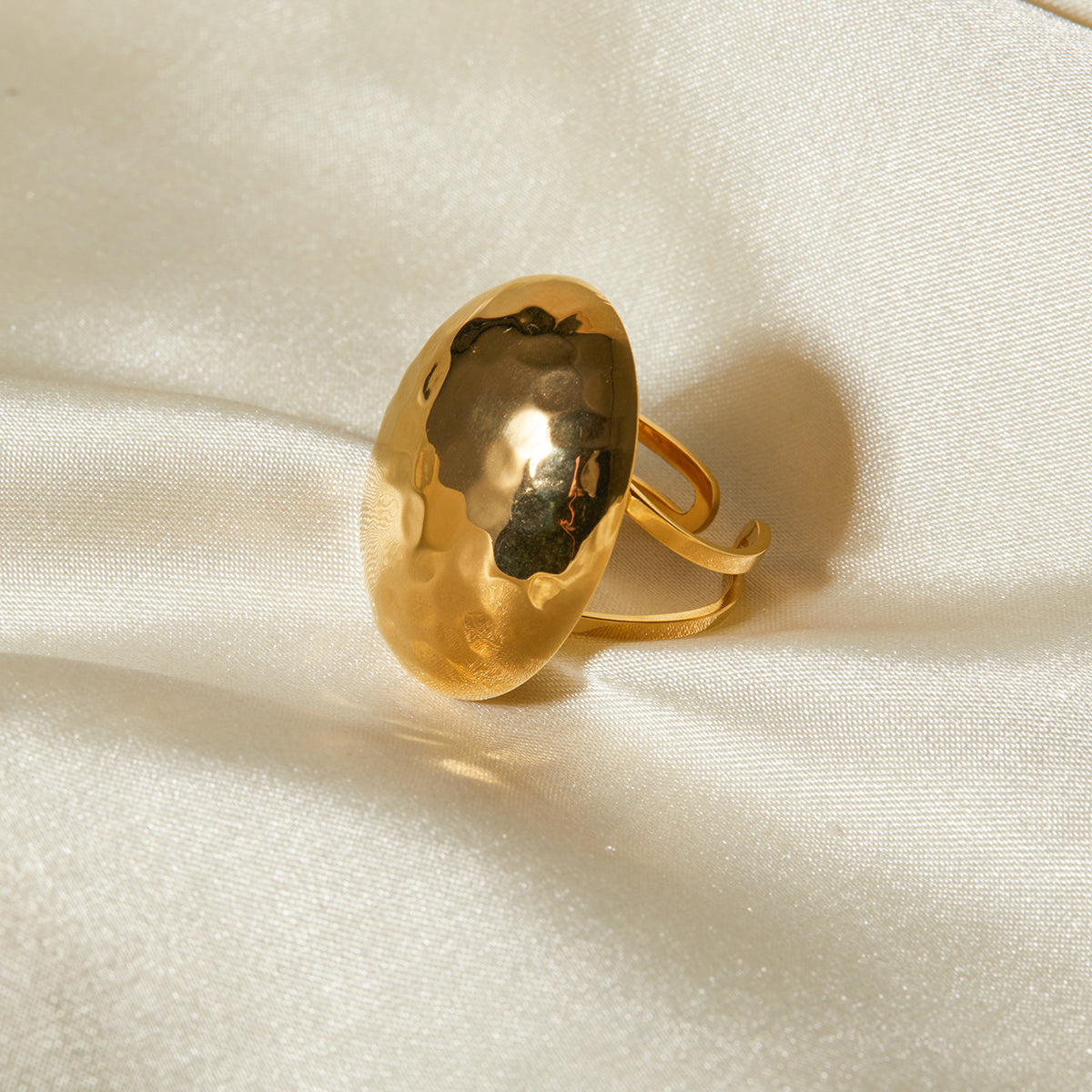 Bague Soleil Martelé