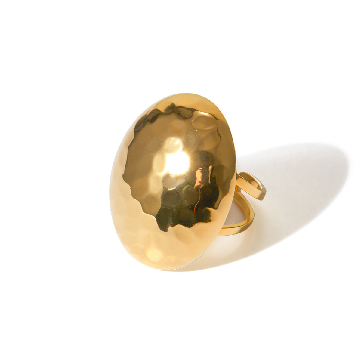 Bague Soleil Martelé