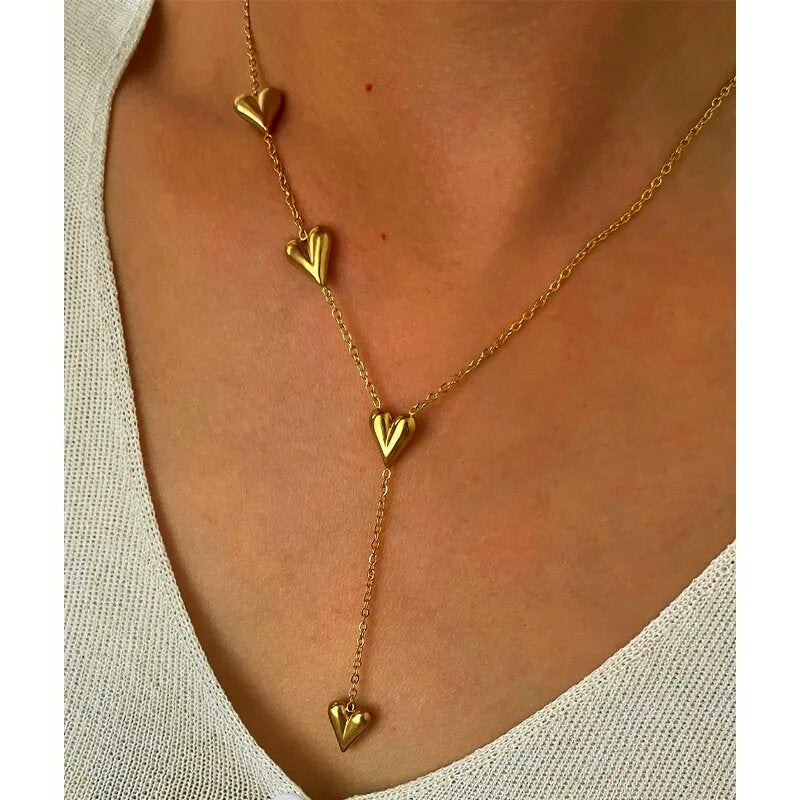 Collier Cascade de Cœurs