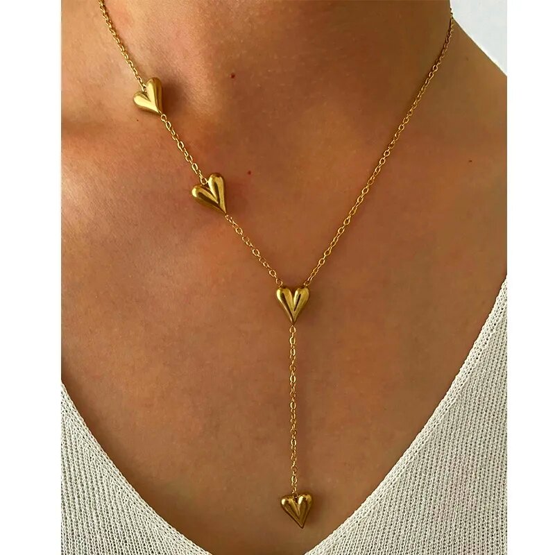 Collier Cascade de Cœurs