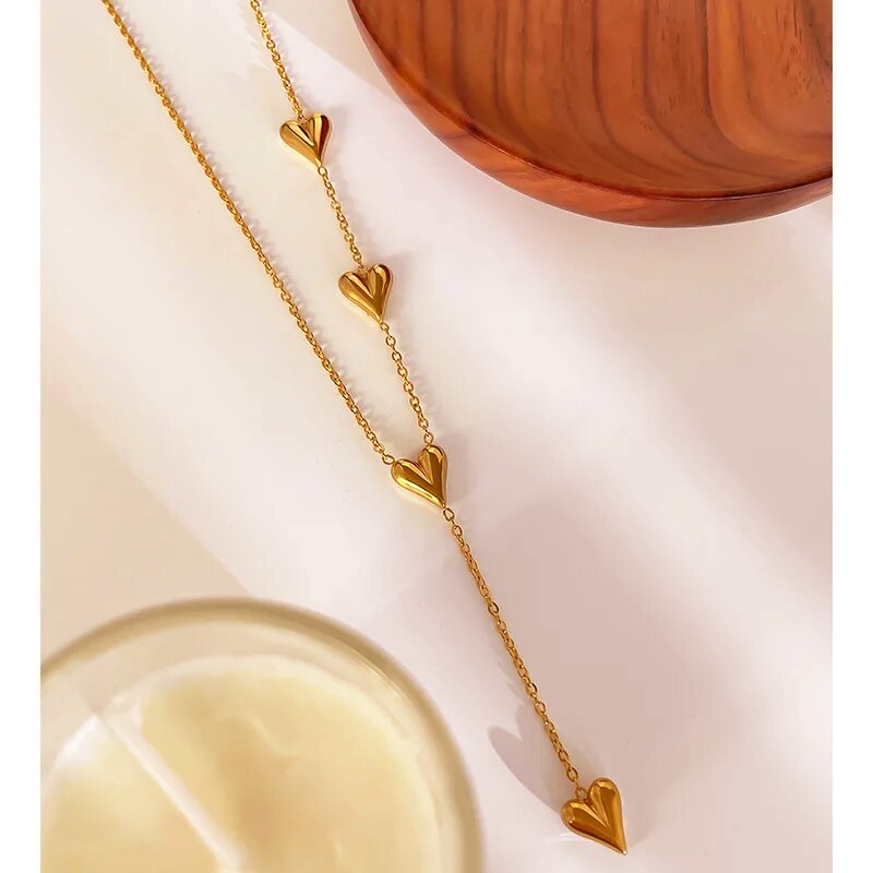 Collier Cascade de Cœurs