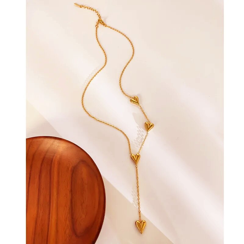 Collier Cascade de Cœurs