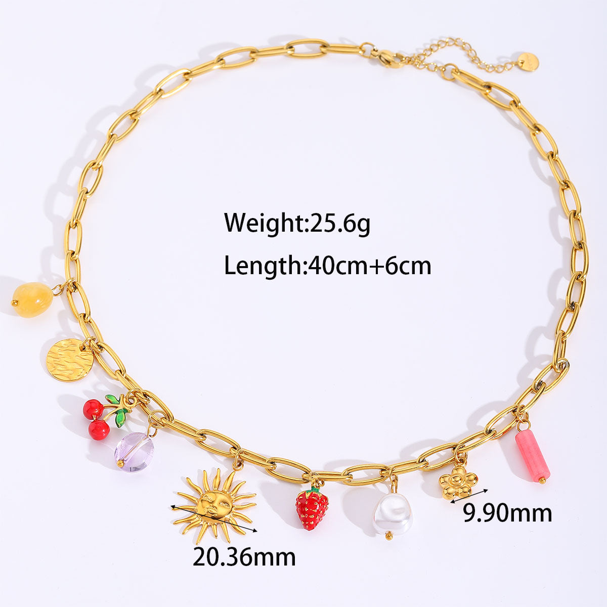 Collier Charms Soleil d’Été