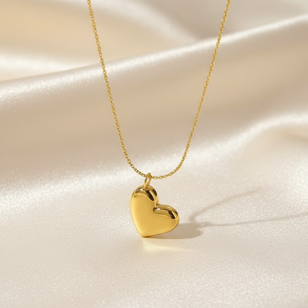 Collier Cœur Doré Éclat