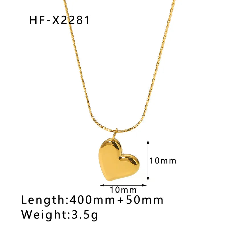 Collier Cœur Doré Éclat
