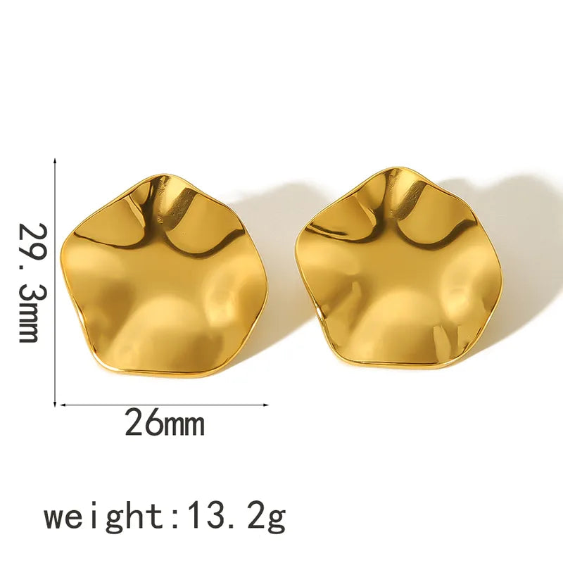 Boucles d’Oreilles Pétale Doré