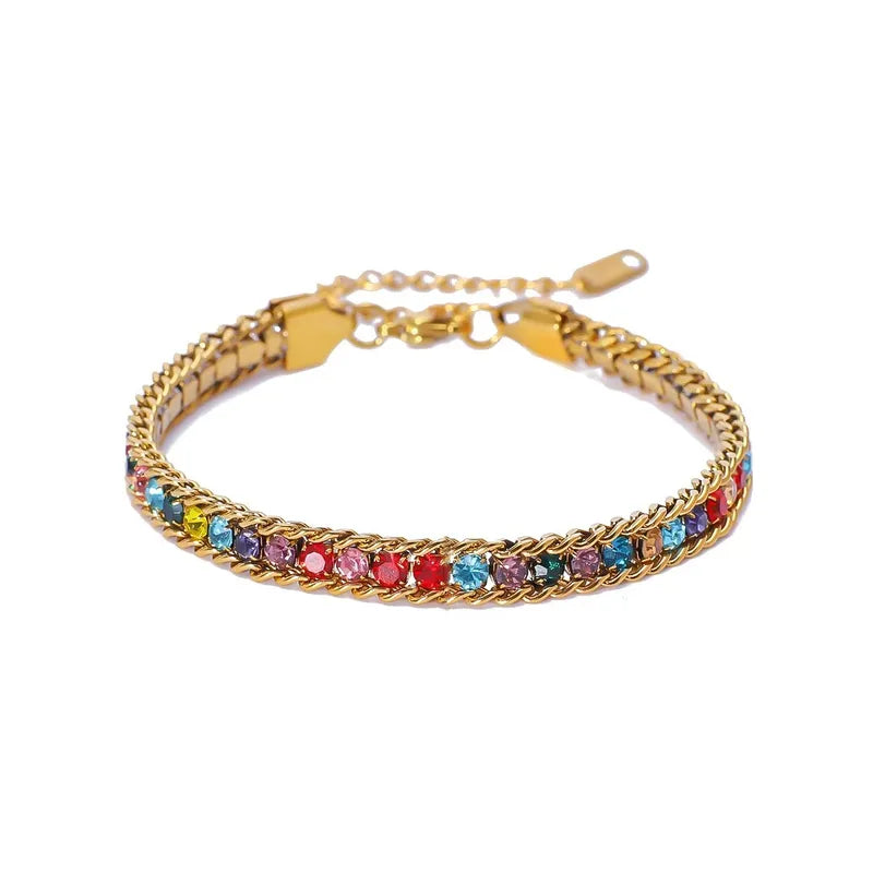 Bracelet Arc-en-Ciel Doré