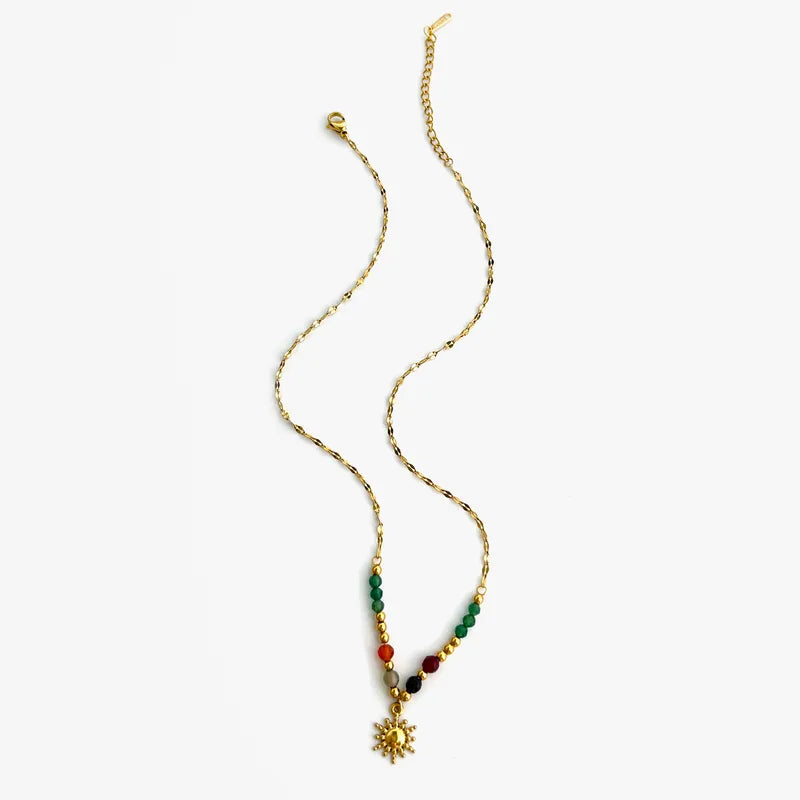 Collier Bohème Perlé Soleil