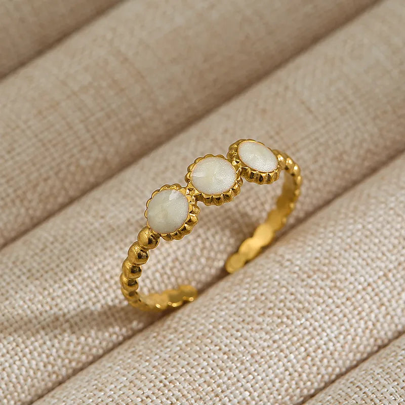 Bague 3 Lunes Nacrées