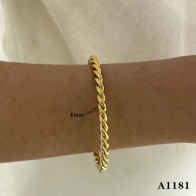 Bracelet Torsade Dorée