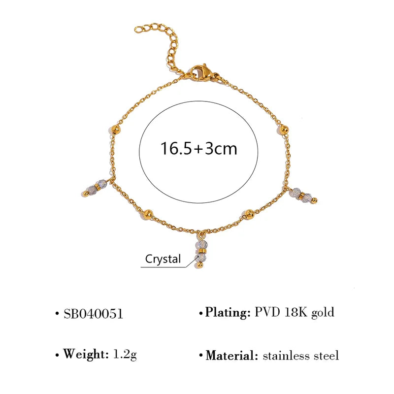 Bracelet Cristal Doré