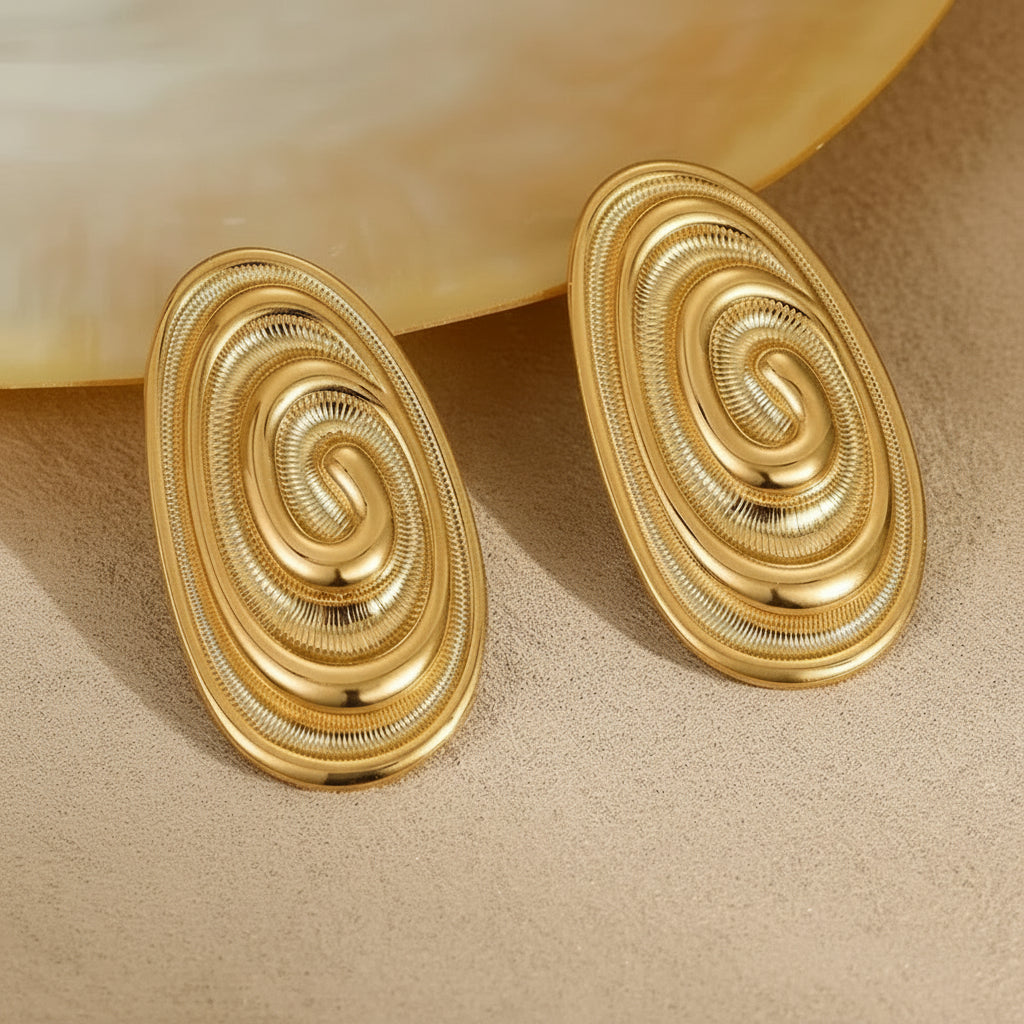 Boucles d'Oreilles Papillon Doré Scintillant