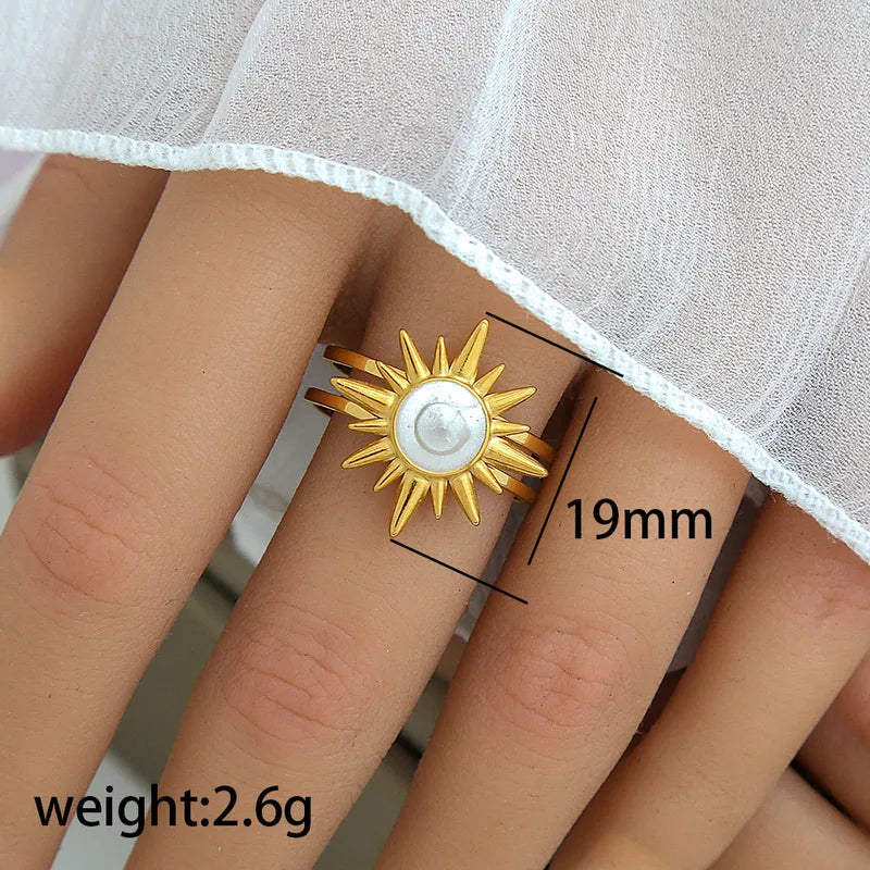 Bague Soleil Nacré