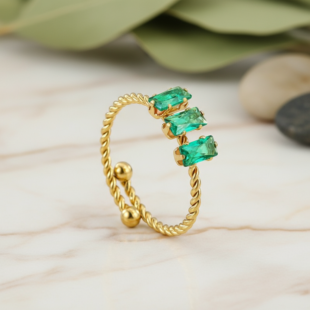Bague Trio Vert