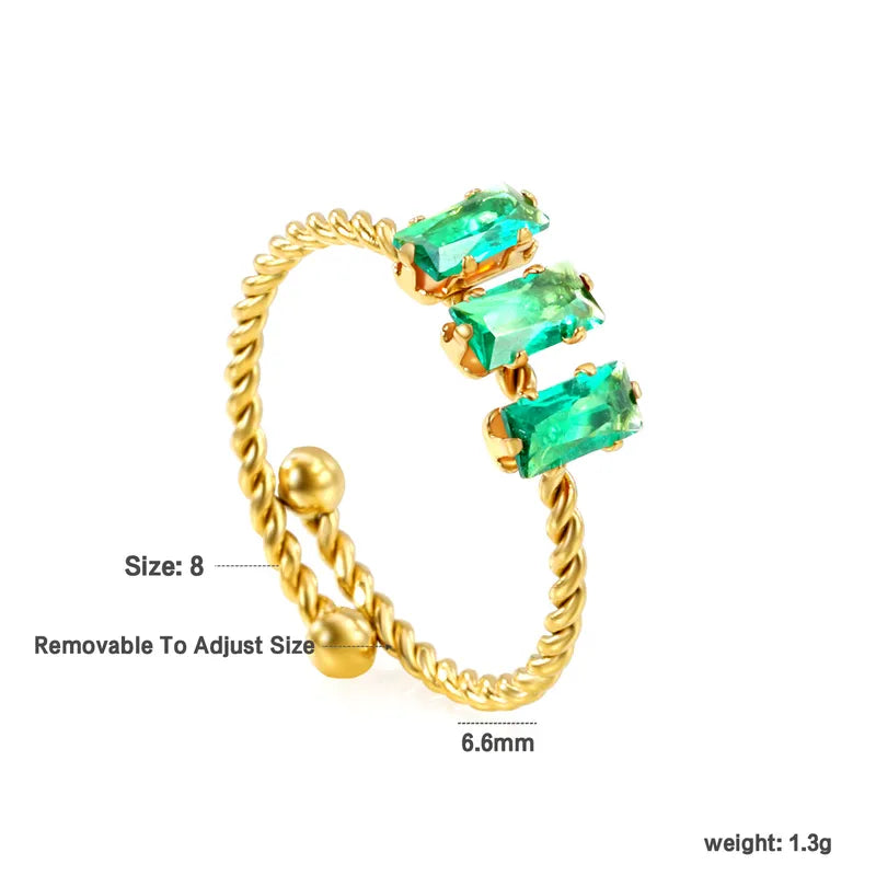 Bague Trio Vert