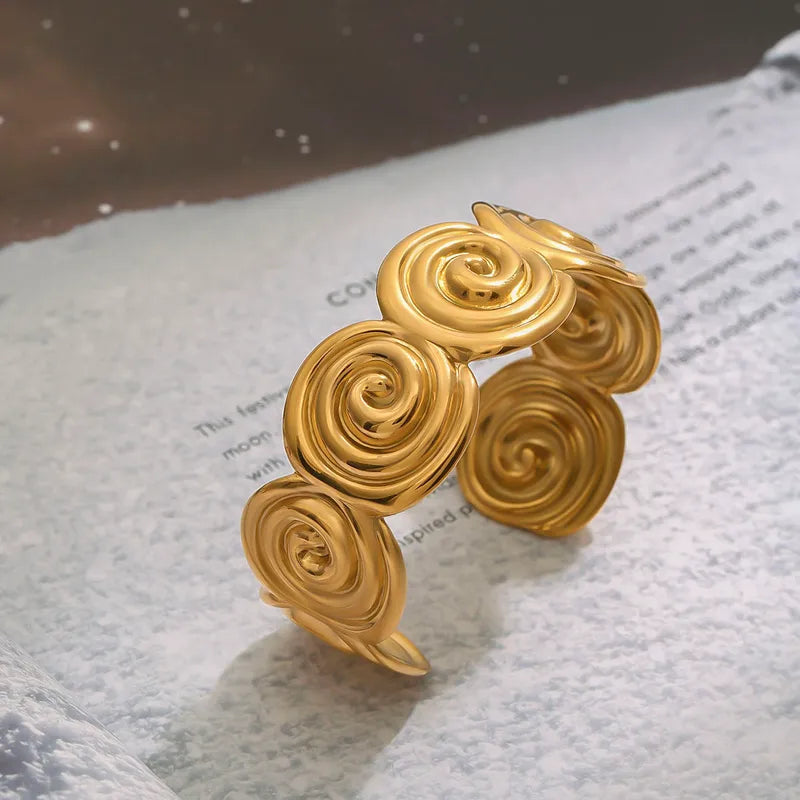 Bracelet Spirale Dorée