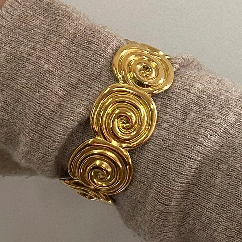 Bracelet Spirale Dorée