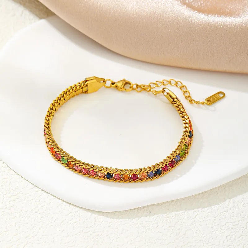 Bracelet Arc-en-Ciel Doré
