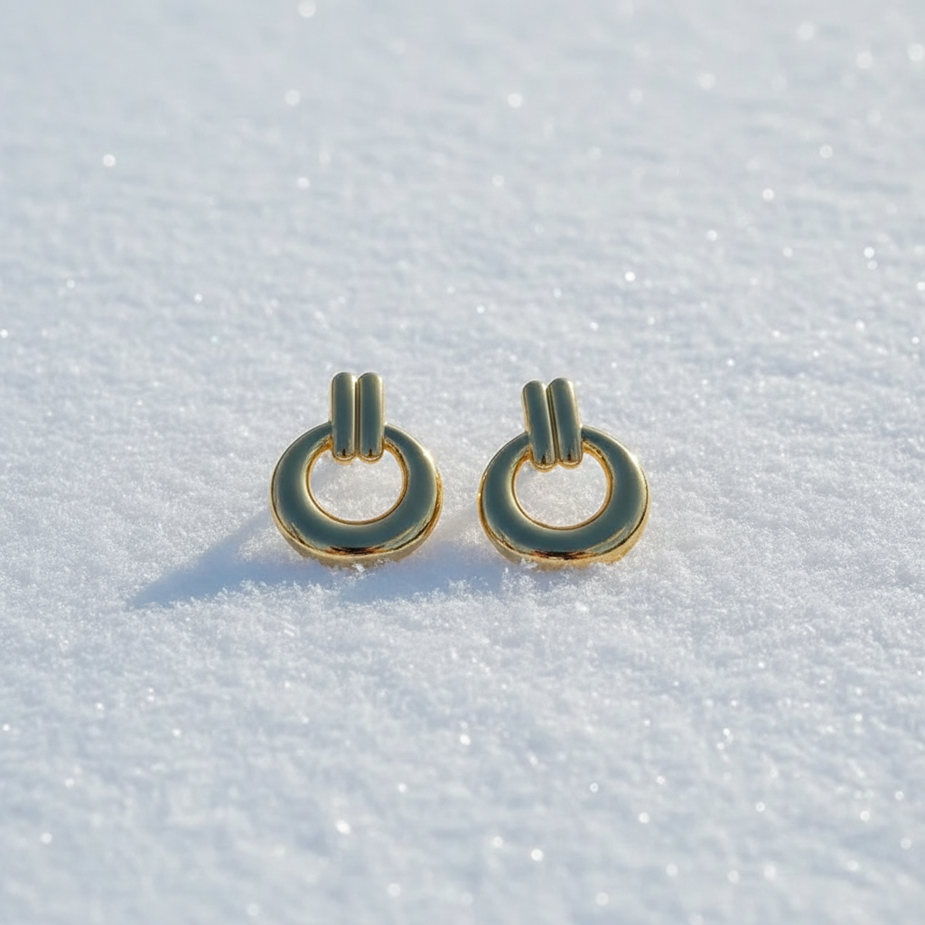 Boucles Cercle Élégantes sur neige