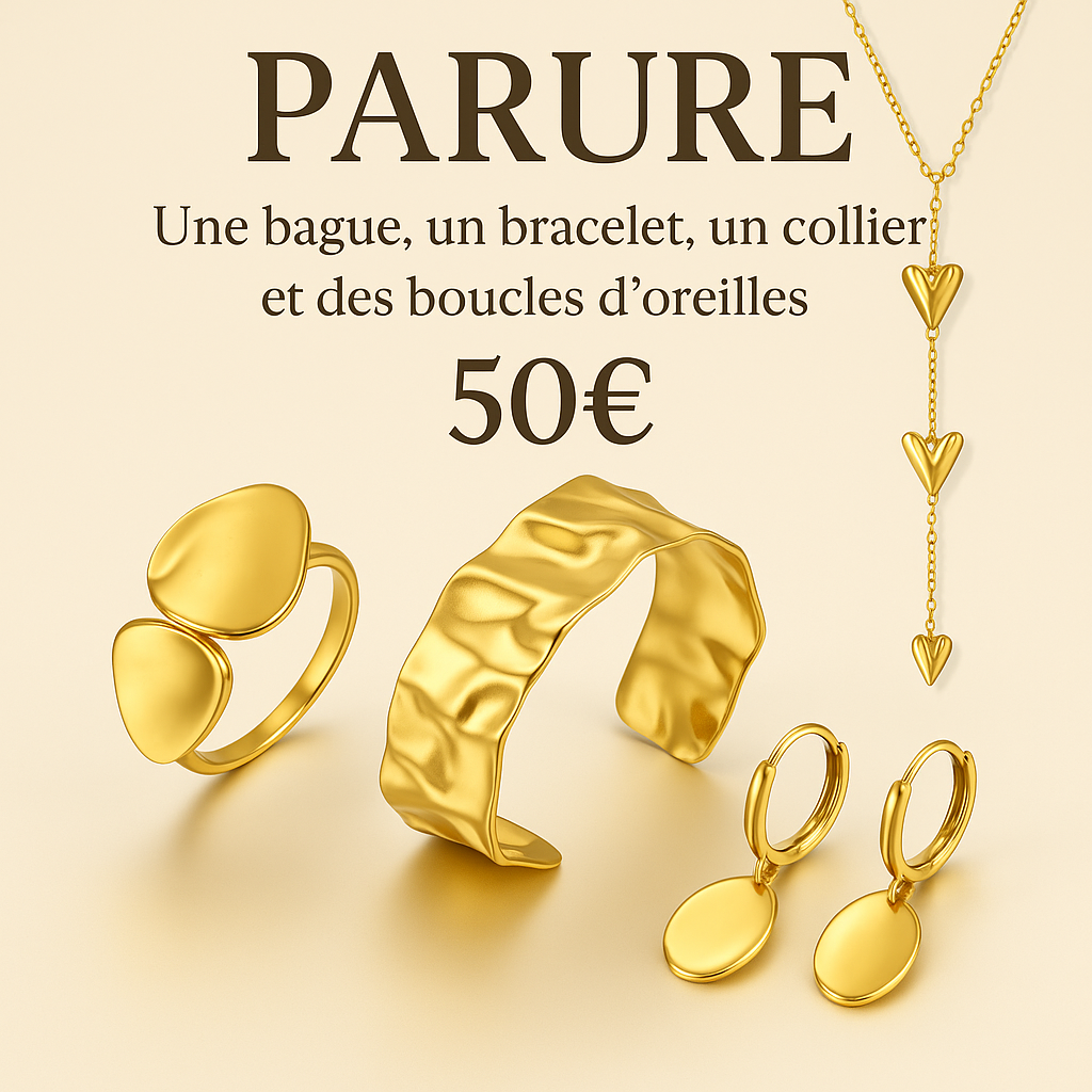 Parure Je t'inox